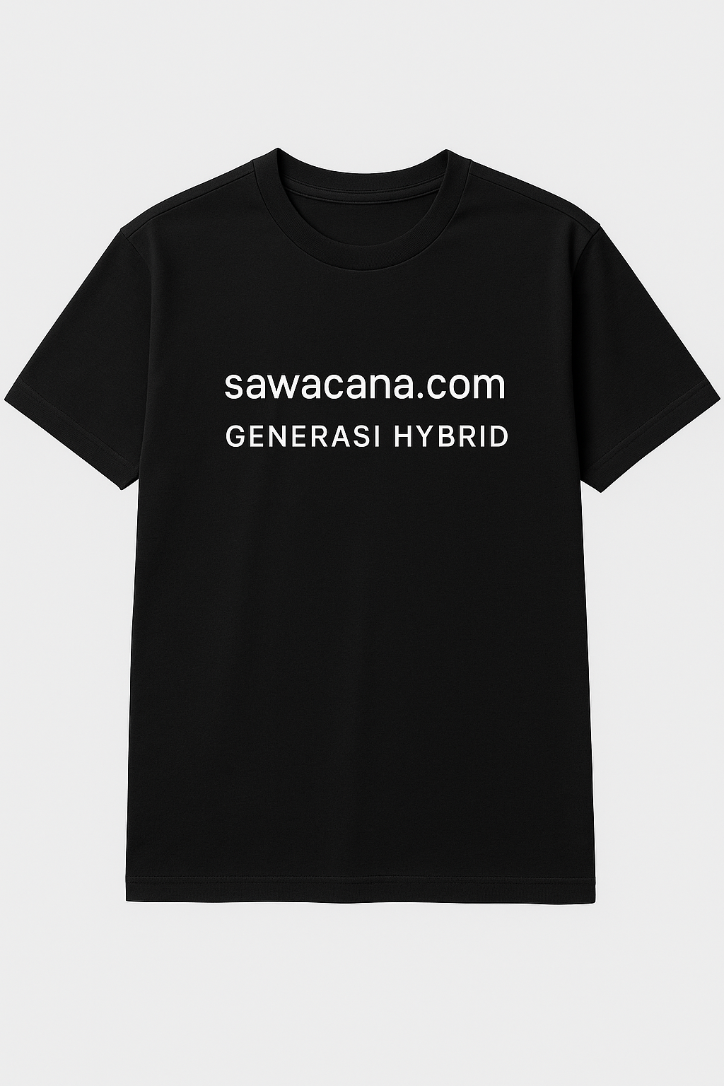 Kaos Premium Sawacana.com Generasi Hybrid warna hitam