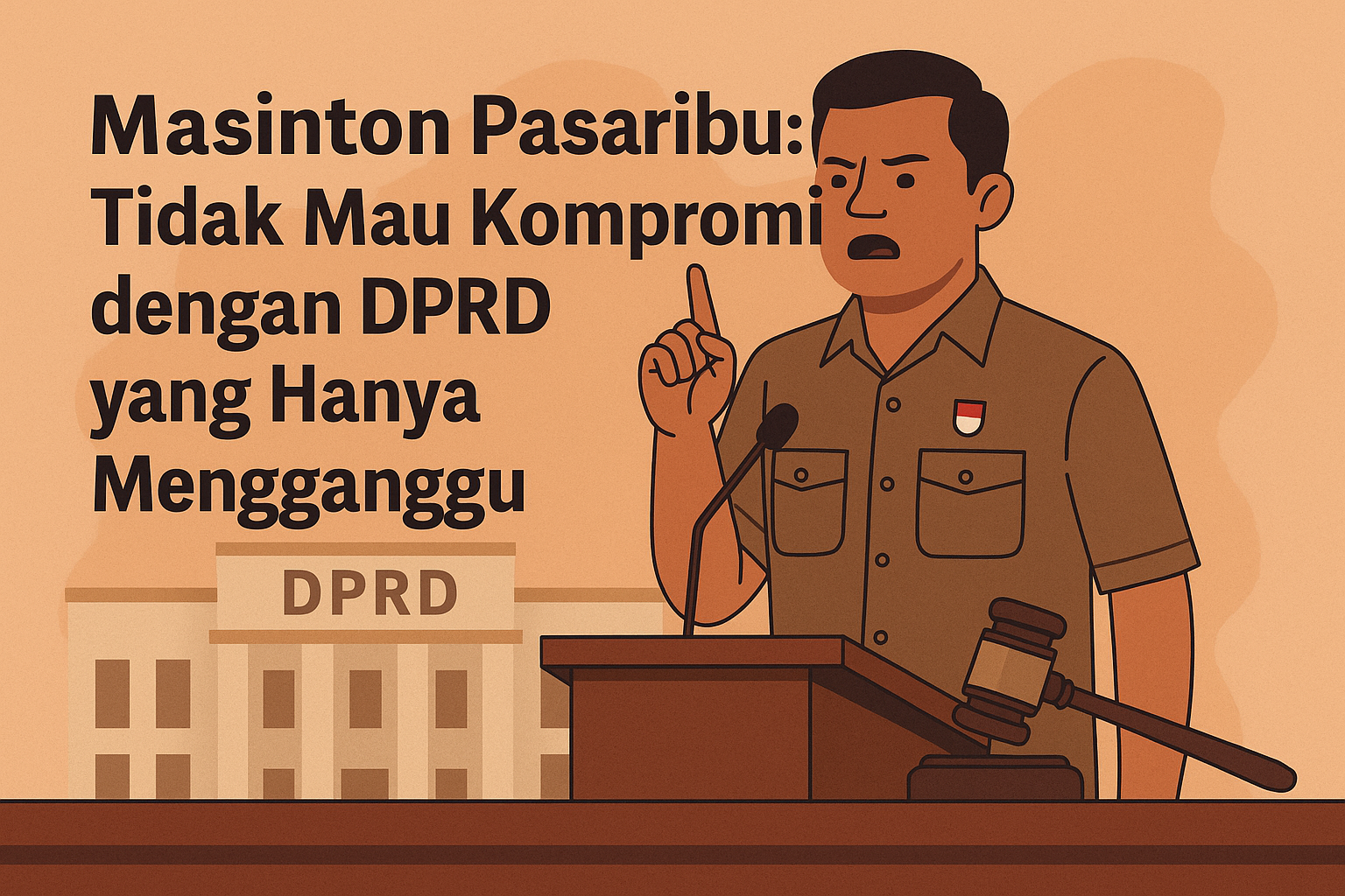 Masinton Pasaribu tidak mau kompromi ke DPRD daerah jika kerjanya hanya mengganggu