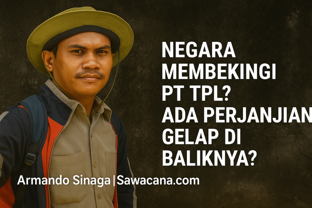Armando Sinaga menulis opini tajam tentang dugaan perjanjian gelap antara pemerintah dan PT TPL